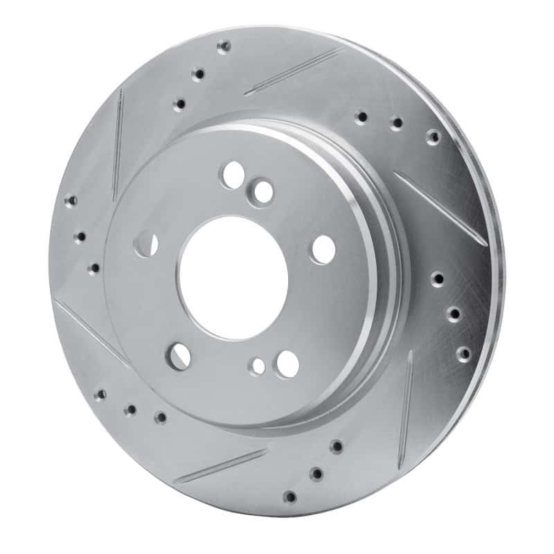 R1 Concepts — R1 92-94 Mercedes-Benz 500E Rear Left Drilled & Slotted Silver Brake Rotor
R1 Brake Rotor Drill - view 2