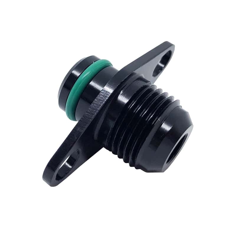 Torque Solution — Torque Solution Fuel Rail Adapter Fitting Mitsubishi/DSM -8AN Flare - view 1