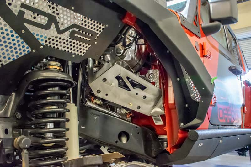 DV8 Offroad — DV8 Offroad 2018+ Jeep JL / JT Engine Bay Compressor Mount
Engine Bay Mount - view 5