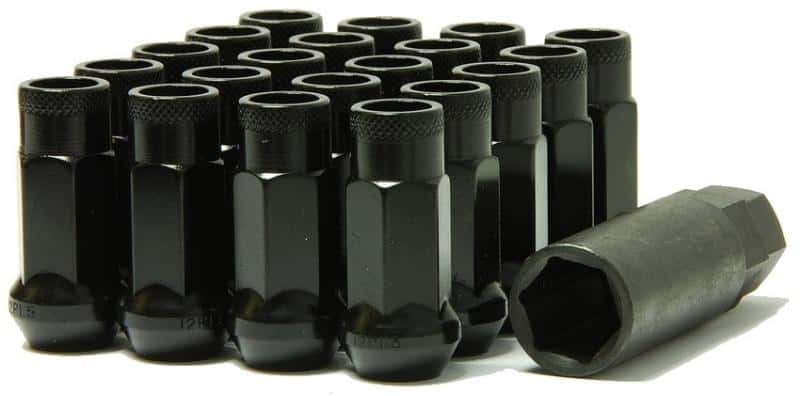 Wheel Mate — Wheel Mate Muteki SR48 Open End Lug Nuts - Black 12x1.50 48mm - view 1