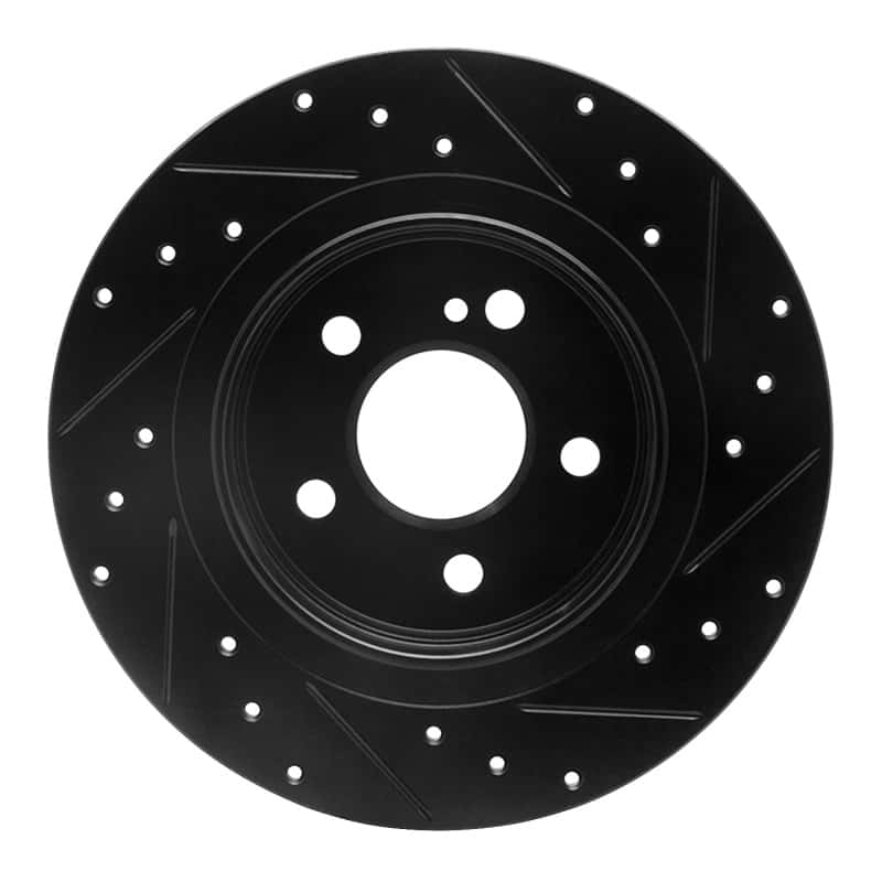 R1 Concepts — R1 08-15 Mercedes-Benz C250 Rear Left Drilled & Slotted Black Brake Rotor
R1 Brake Rotor Drill - view 5
