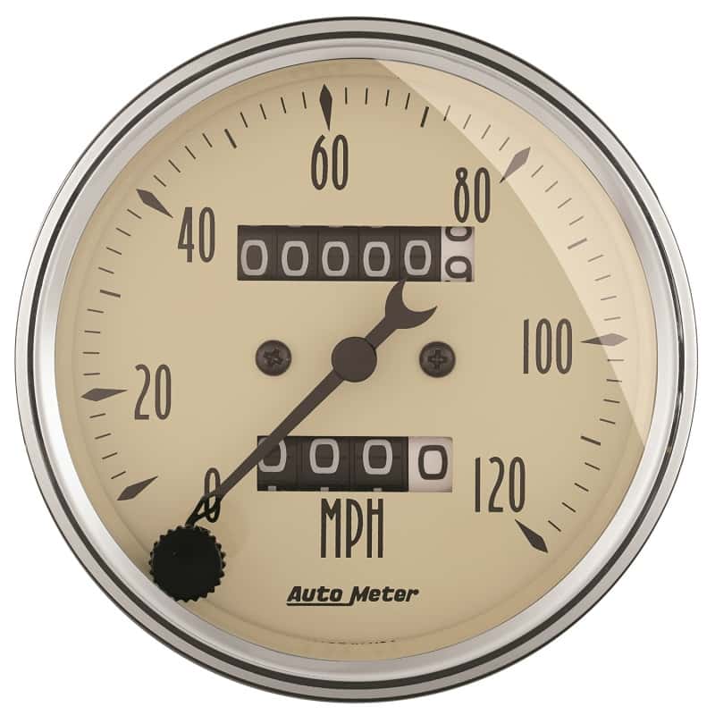 AutoMeter — AutoMeter Gauge Kit 5 Pc. 3-1/8in. & 2-1/16in. Mech. Speedometer Antique Beige
GA SET 5PC M SPD AB - view 8