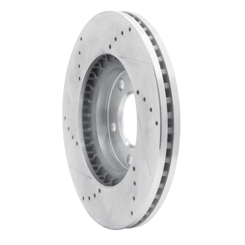R1 Concepts — R1 07-08 Ford Edge Front Right Drilled & Slotted Silver Brake Rotor
R1 Brake Rotor Drill - view 4