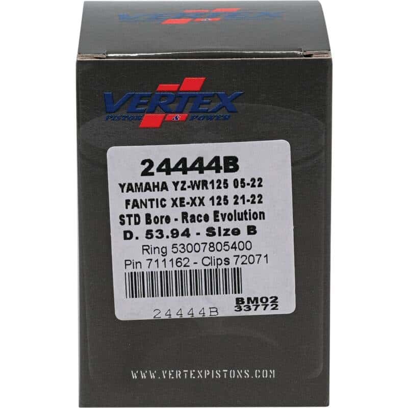 Vertex Pistons — Vertex Piston 21-23 Fantic Motor XE 125 125cc Cast Race Evolution Piston Kit - view 4