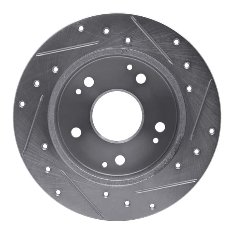 R1 Concepts — R1 97-01 Acura Integra Rear Left Drilled & Slotted Silver Brake Rotor
R1 Brake Rotor Drill - view 5
