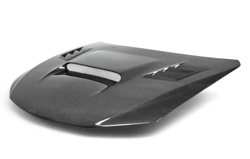 Seibon — Seibon 08-09 Subaru WRX/STi CW-style Carbon Fiber Hood - view 2