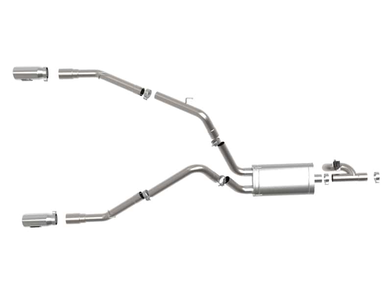 aFe — aFe 09-18 Ram 1500 V8 5.7L Hemi Gemini XV 3in 304 SS Cat-Back Exhaust w/ Polished Tips
Cat-Back Exhaust - view 6