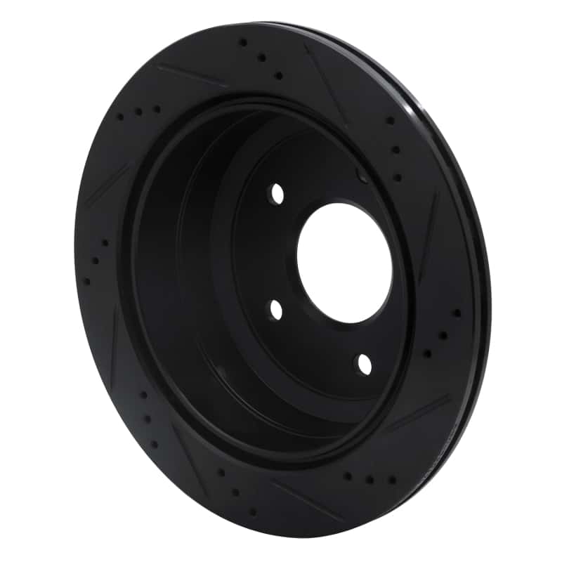 R1 Concepts — R1 05-06 Pontiac GTO Rear Left Drilled & Slotted Black Brake Rotor
R1 Brake Rotor Drill - view 4
