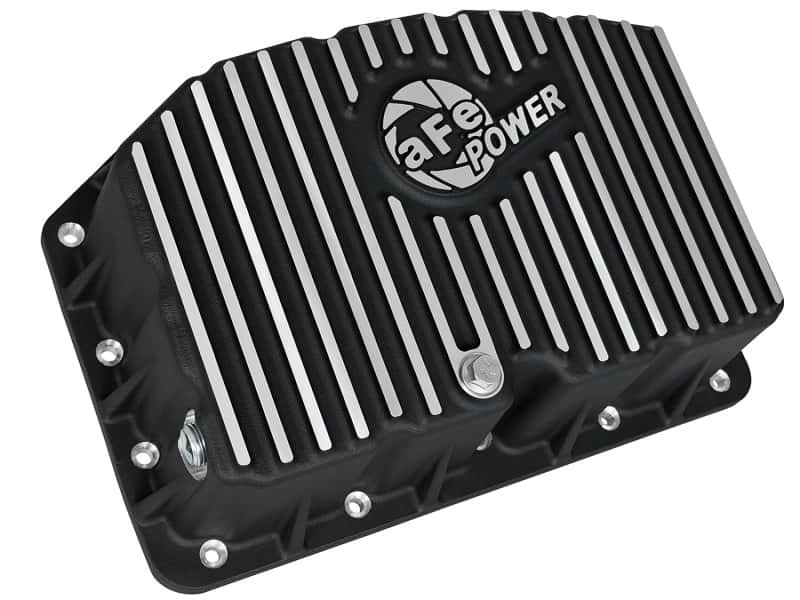 aFe — AFE Pro Series Engine Oil Pan Black w/Machined Fins; 11-16 Ford Powerstroke V8-6.7L (td)
Engine Oil Pan - view 2