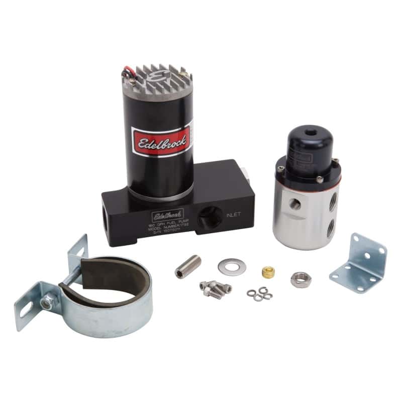 Edelbrock — Edelbrock Fuel Pump 1792 And Regulator 1727 Combo Carbureted 160 GPH 5-10 PSI
PUMPS - view 1