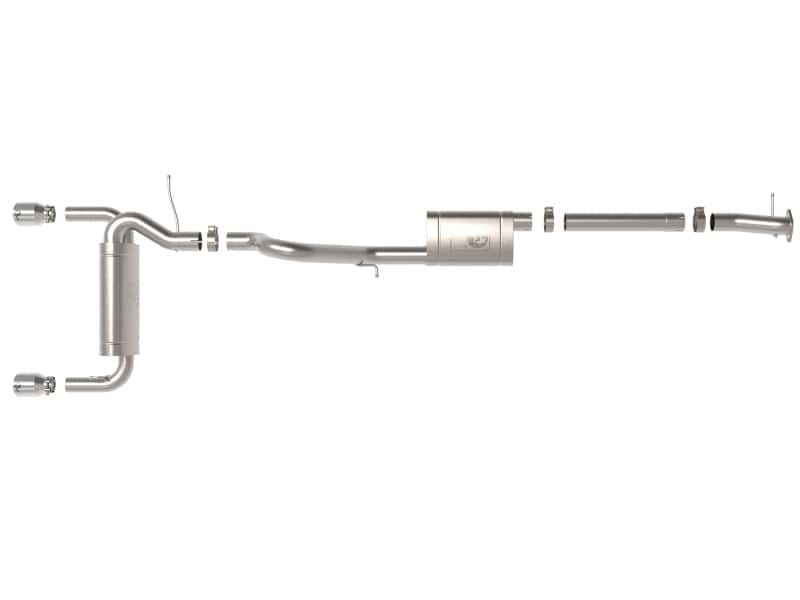 aFe — aFe 2021+ Ford Bronco L4-2.3L (t) / V6-2.7L (tt) Vulcan 3in. to 2.5in. SS Cat-Back - Polished
Cat-Back Exhaust - view 2