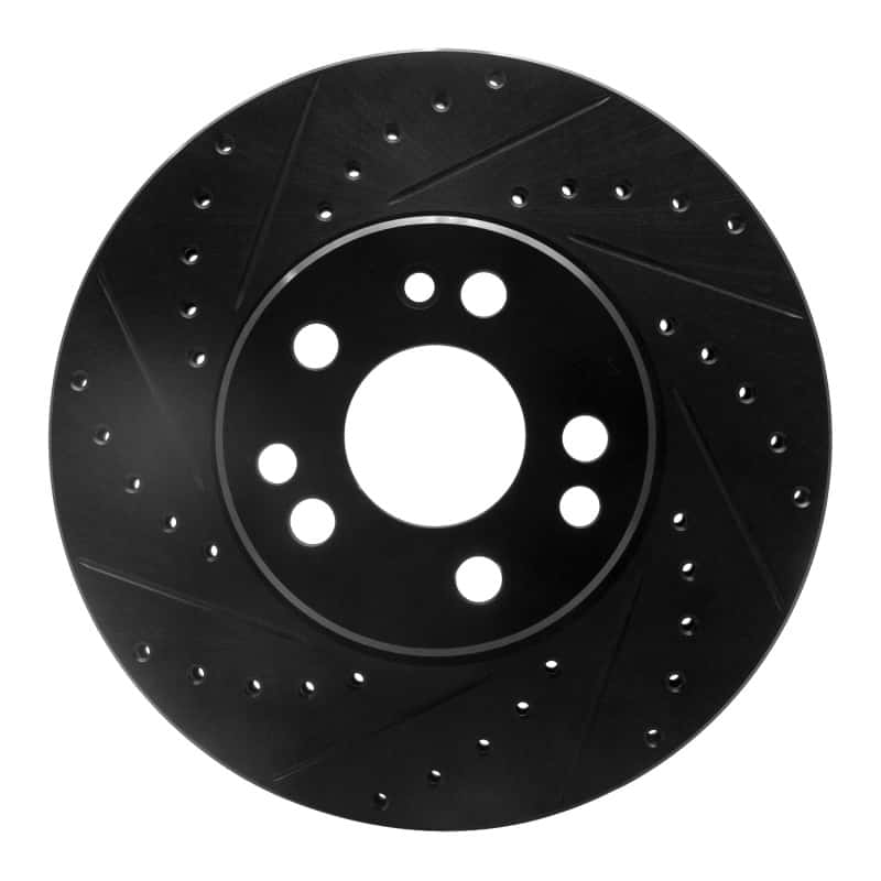 R1 Concepts — R1 91-99 Mercedes-Benz 300SD Front Left Drilled & Slotted Black Brake Rotor
R1 Brake Rotor Drill - view 1