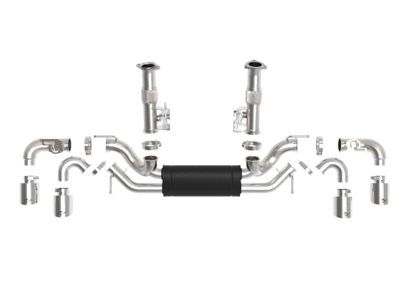 aFe — aFe MACH Force-Xp 3in to 2-1/2in 304SS Cat-Back 2020 Chevy Corvette (C8) 6.2L - Polished Tip
Cat-Back Exhaust - view 3
