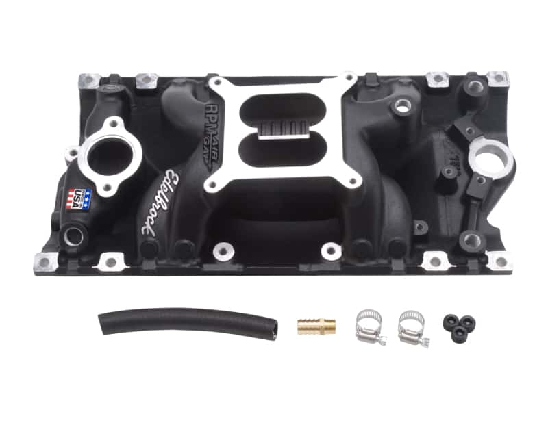 Edelbrock — Edelbrock Performer RPM Air Gap Vortec Black
MANIFOLD - view 3