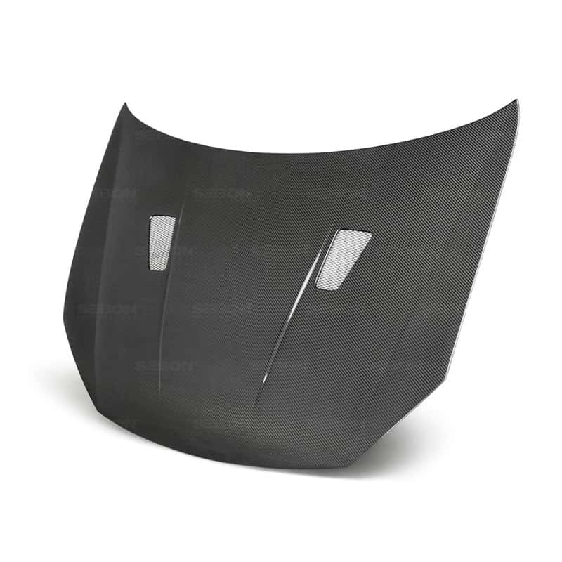 Seibon — Seibon 10-11 VW Golf GTI 5K/MK6 TM Carbon Fiber Hood w/ Shaved Emblem - view 1
