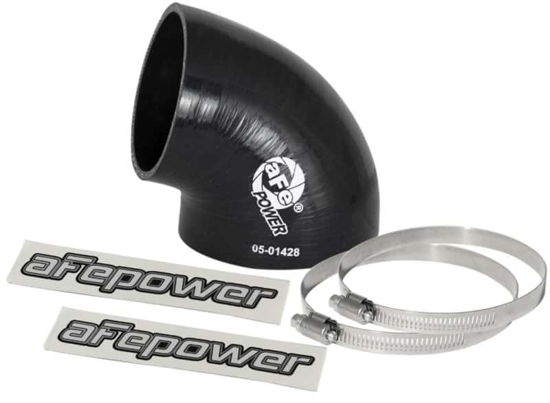 aFe — aFe Magnum FORCE CAI Univ. Silicone (3.5in to 3in ID / 75 Deg.) Elbow Reducing Coupler - Black
Intake Coupling Kit - view 2