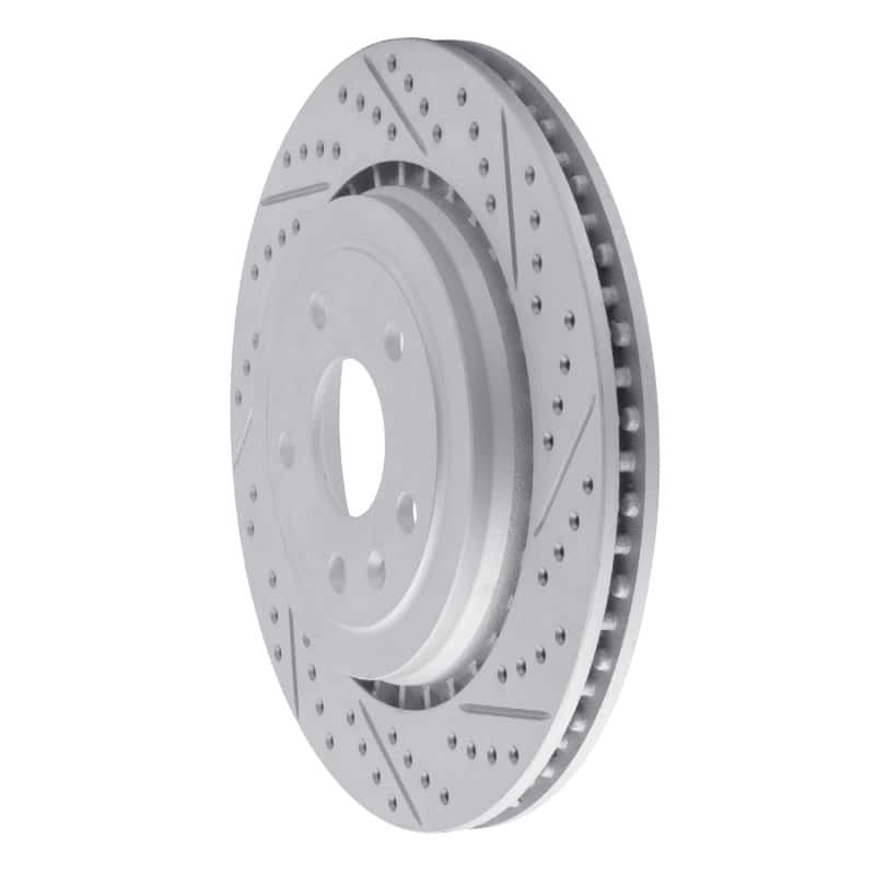 R1 Concepts — R1 16-24 Cadillac Ats Rear Right Drilled & Slotted Geo-Carbon Rotor - view 2