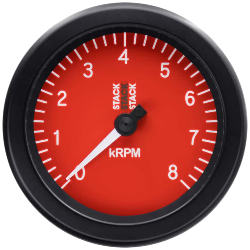 AutoMeter — Autometer Stack Sport 88mm 0-8K RPM Tachometer - Red
TACH SPORT RED 8KRPM - view 4