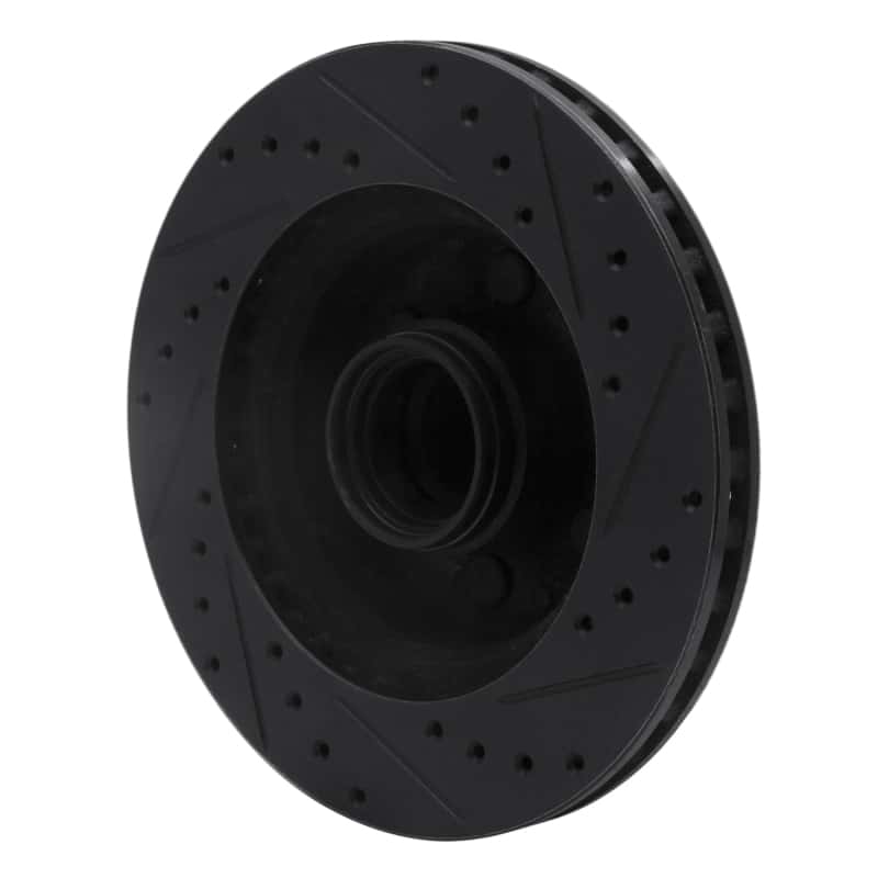 R1 Concepts — R1 91-96 Dodge Dakota RWD Front Left Drilled & Slotted Black Brake Rotor
R1 Brake Rotor Drill - view 4
