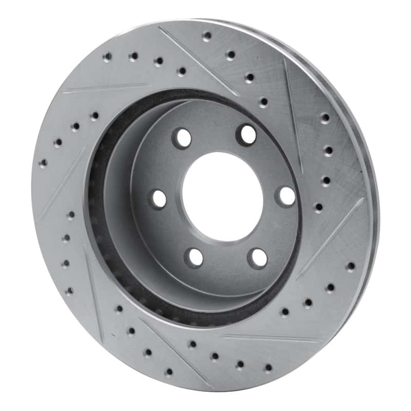 R1 Concepts — R1 97-02 Dodge Dakota 4WD Front Left Drilled & Slotted Silver Brake Rotor
R1 Brake Rotor Drill - view 4