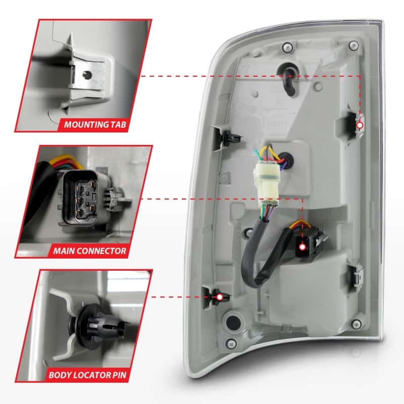 ANZO — ANZO 09-18 Dodge Ram 1500 Sequential LED Taillights Smoke Black
Tail Light Set
TailLightSet - view 6