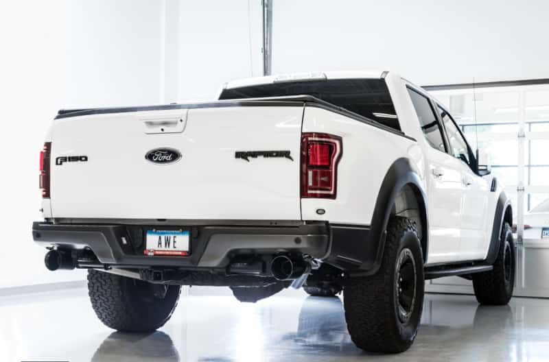 AWE Tuning — AWE Tuning 2017+ Ford Raptor 0 FG Performance Exhaust System - w/ Diamond Black Tips
0FG Catback - view 4