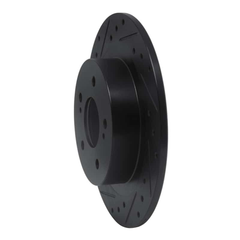R1 Concepts — R1 1984-1988 Nissan 200SX Rear Left Drilled & Slotted Black Brake Rotor
R1 Brake Rotor Drill - view 2