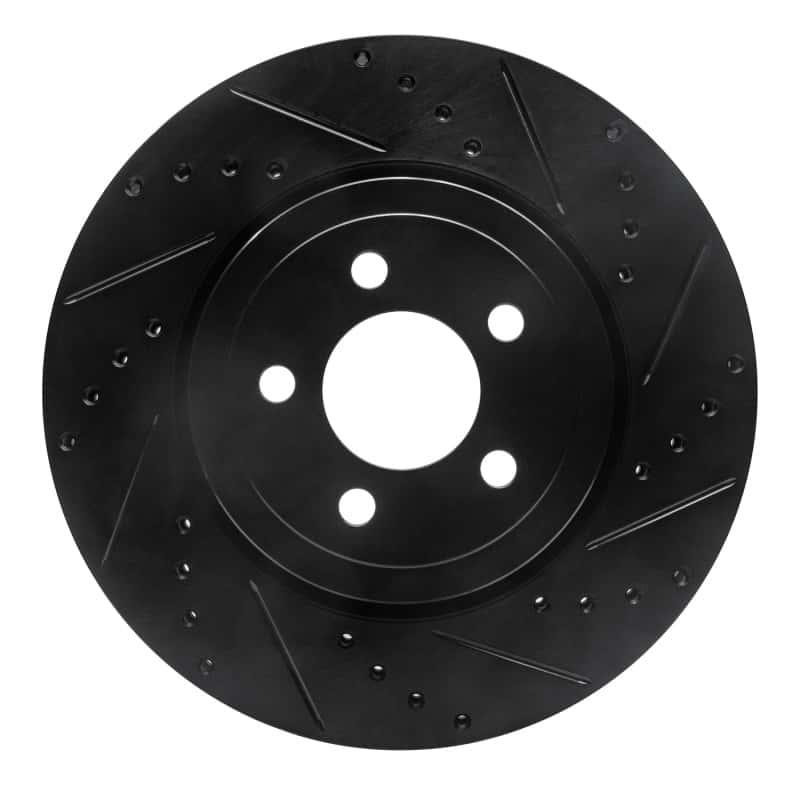 R1 Concepts — R1 09-23 Dodge Challenger Front Right Drilled & Slotted Black Brake Rotor
R1 Brake Rotor Drill - view 1