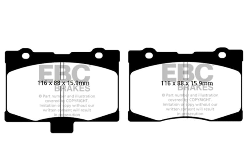 EBC — EBC 05-08 Acura RL 3.5 Ultimax2 Front Brake Pads
Disc Brake Pad - view 1