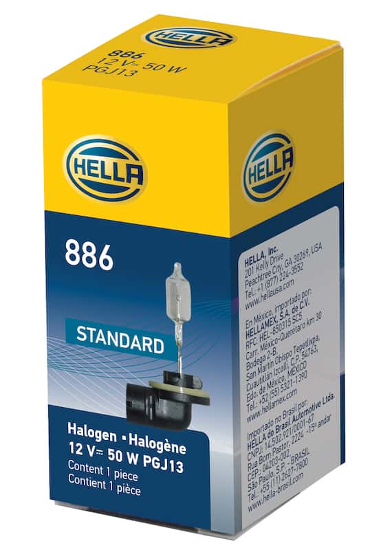 Hella — Hella Bulb 886 12V 50W Pgj13 T325
886 Halogen Bulb - view 9