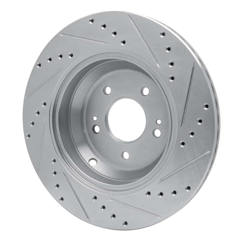 R1 Concepts — R1 18-23 Genesis G80 Rear Left Drilled & Slotted Silver Brake Rotor
R1 Brake Rotor Drill - view 4