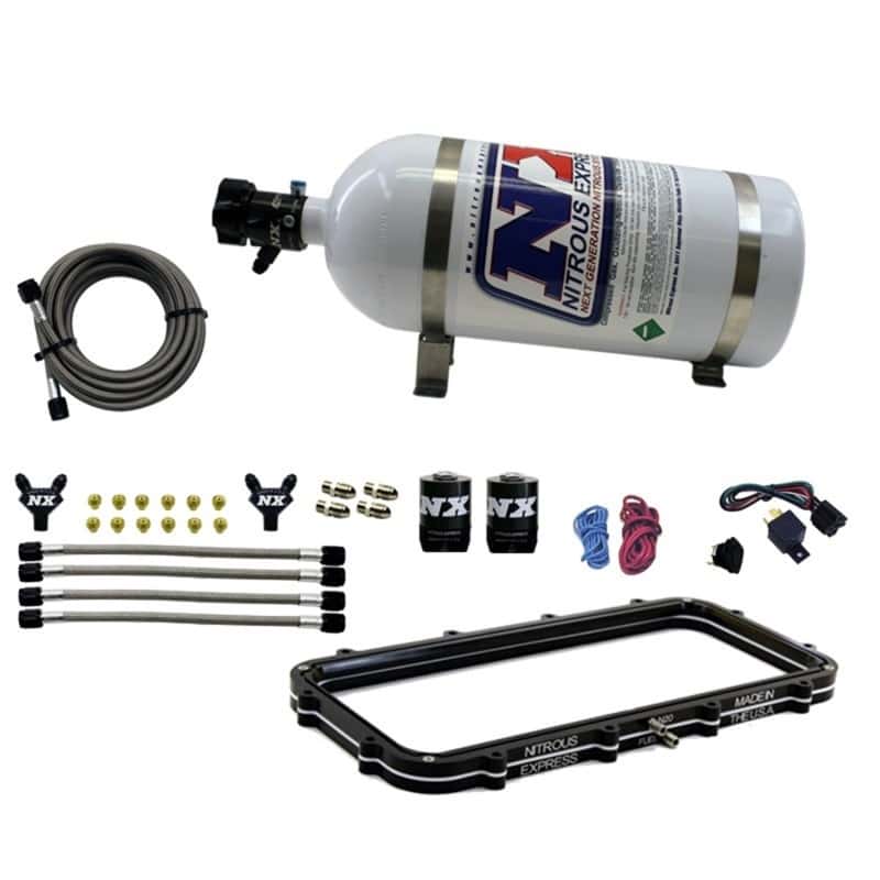 Nitrous Express — Nitrous Express Holley High Ram Plenum Nitrous Plate Kit w/12lb Bottle
Injection System Kit
N2OSys - view 1