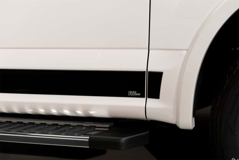 Putco — Putco 15-20 Ford F-150 Super Crew Cab 5.5ft (4.25in Tall - 12pcs) Black Platinum Rocker Panels
Rocker Panel Molding - view 4