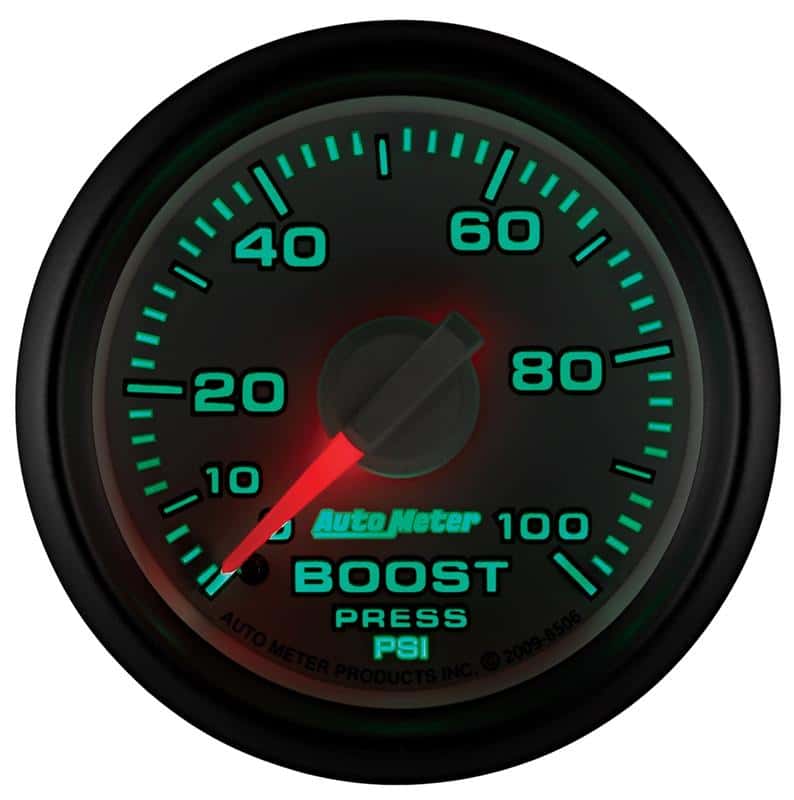 AutoMeter — Autometer Factory Match 52.4mm Mechanical 0-100 PSI Boost Gauges 3 pressure Ranges
2-1/16" BOOST, 0-100 - view 3