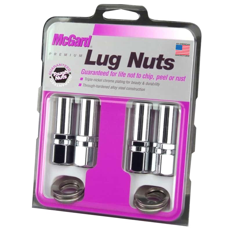 McGard — McGard Hex Lug Nut (Drag Racing X-Long Shank) 7/16-20 / 13/16 Hex / 2.475in. Length (4-Pk) - Chrome - view 6
