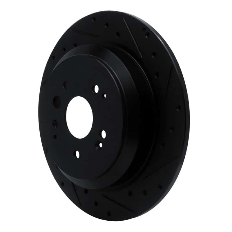 R1 Concepts — R1 14-16 Acura MDX Rear Right Drilled & Slotted Black Brake Rotor
R1 Brake Rotor Drill - view 2