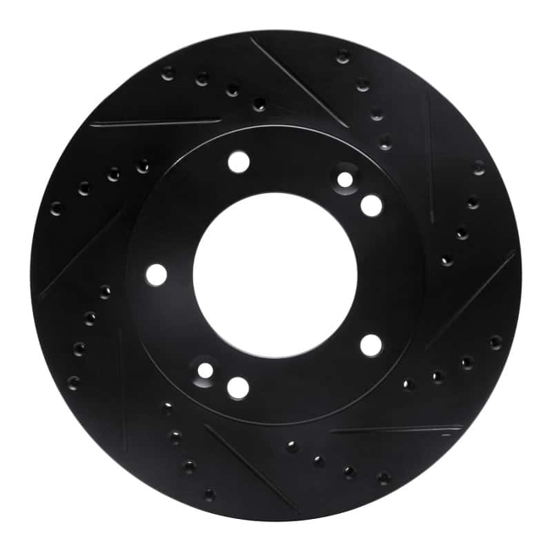 R1 Concepts — R1 03-06 Kia Sorento Front Right Drilled & Slotted Black Brake Rotor
R1 Brake Rotor Drill - view 1