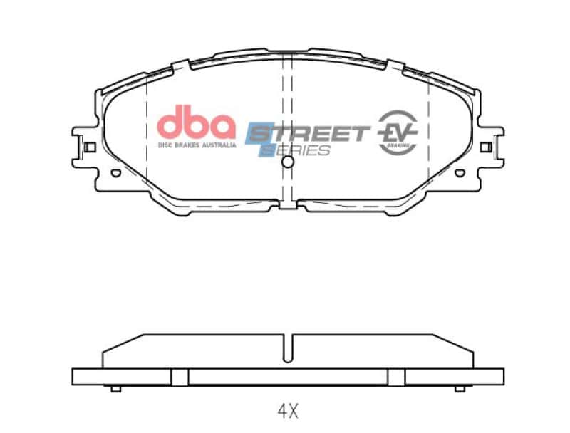 DBA — DBA 09-10 Pontiac Vibe Base 2.4L Front SSEV Street Series Brake Pads
Brake Pad - view 1