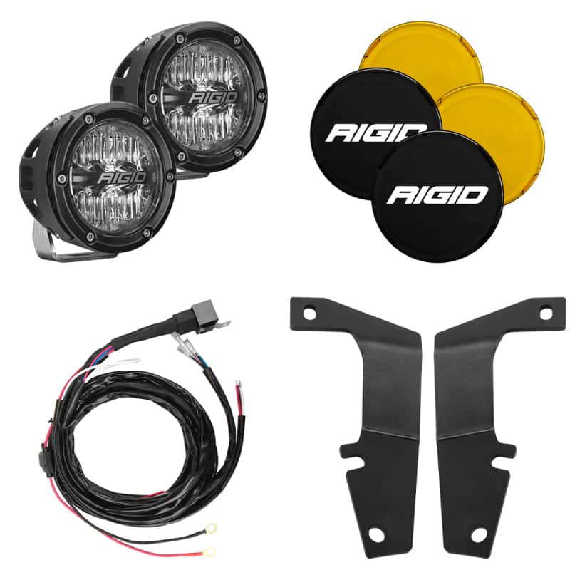 Rigid Industries — Rigid Industries 10-20 Toyota 4Runner A-Pillar Light Kit w/4in. 360-Series Drive
4Runner 360 LightKit
4Runner 360 Light Ki - view 2