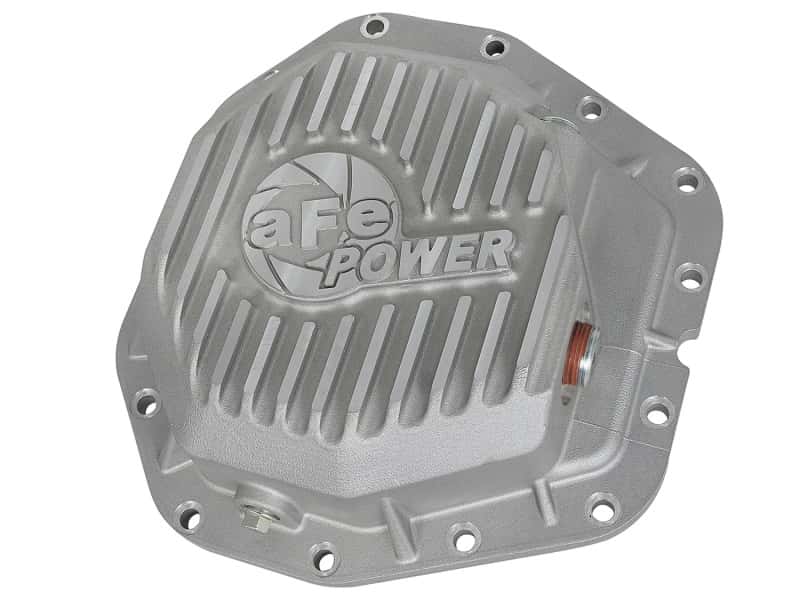 aFe — aFe Power Rear Diff Cover Raw Finish 2017 Ford F-350/F-450 V8 6.7L (td) Dana M300-14 (Dually)
Differential Cover - view 1