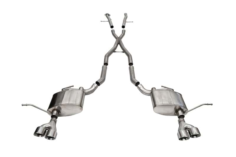 CORSA Performance — Corsa 2014-2021 Jeep Grand Cherokee Xtreme 2.5in Cat-Back Dual Rear Exit w/Twin 4in Polished Tips
Exhaust - view 1