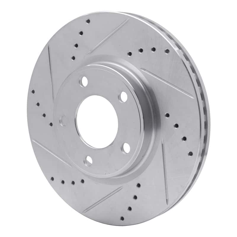 R1 Concepts — R1 07-08 Ford Edge Front Left Drilled & Slotted Silver Brake Rotor
R1 Brake Rotor Drill - view 2
