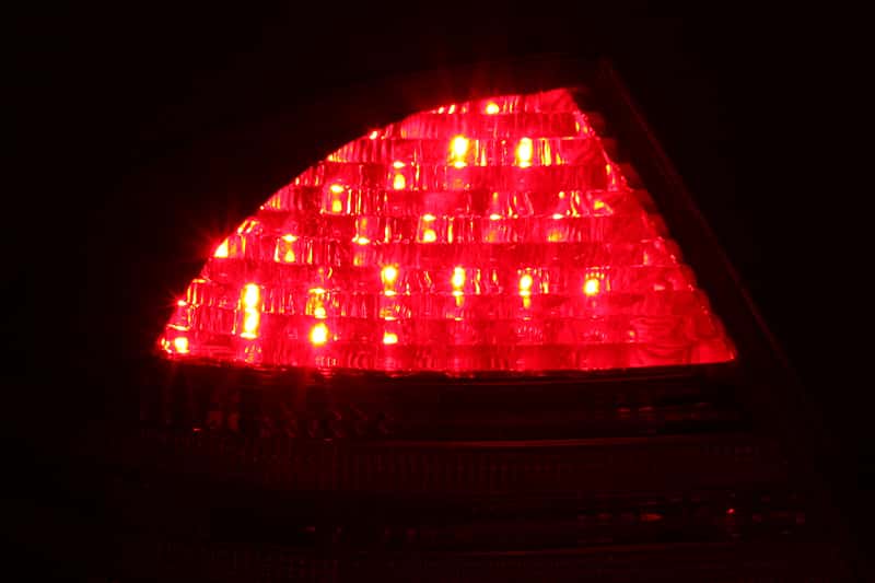 ANZO — ANZO 2000-2005 Mercedes Benz S Class W220 LED Taillights Red/Clear - view 4