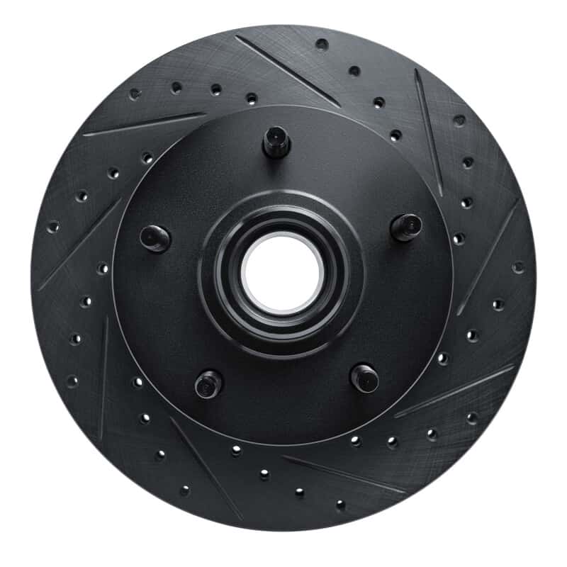 R1 Concepts — R1 94-01 Ford E-150 Econoline Front Right Drilled & Slotted Black Brake Rotor
R1 Brake Rotor Drill - view 1