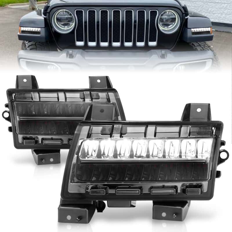 ANZO — ANZO 2018-2021 Jeep Wrangler LED Side Markers Chrome Housing Smoke Lens w/ Seq. Signal Sport Bulb
TurnSignalPkLtAssy
SideMrkrLghtAssy - view 2