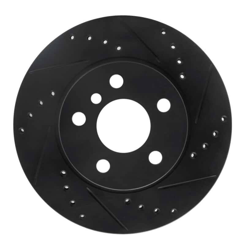 R1 Concepts — R1 14-21 BMW i3 Front Right Drilled & Slotted Black Brake Rotor
R1 Brake Rotor Drill - view 1