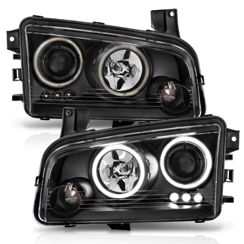 ANZO — ANZO 2006-2010 Dodge Charger Projector Headlights w/ Halo Chrome (CCFL)
Head Light Set
HdLtSet - view 3
