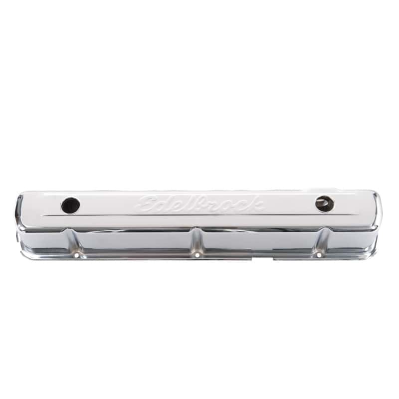 Edelbrock — Edelbrock Valve Cover Signature Series Chevrolet 1962-2001 194-292 CI Inline 6 Chrome
CHROME/PRO-FLO - view 4