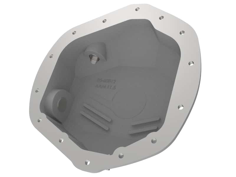 aFe — aFe Street Series Rear Differential Cover Raw w/ Machined Fins 01-18 GM Diesel Trucks V8-6.6L (td)
Differential Cover - view 3