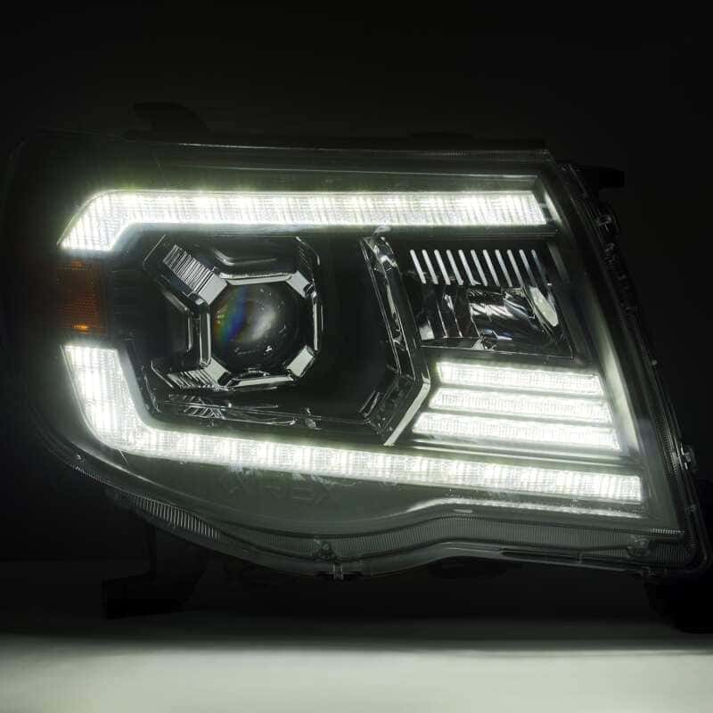 AlphaRex — AlphaRex 05-11 Toyota Tacoma LUXX LED Projector Headlights Plank Style Black w/Activ Light and DRL
Projector Headlights - view 4